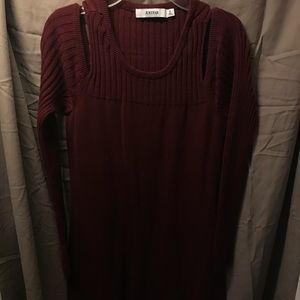 Burgundy Sweater Dress